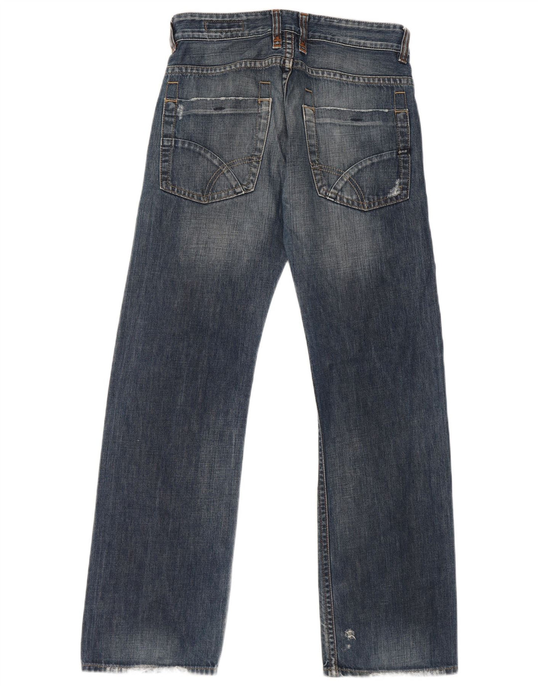 Gas Herren Bootcut Jeans W30 L32 Blaue Baumwolle