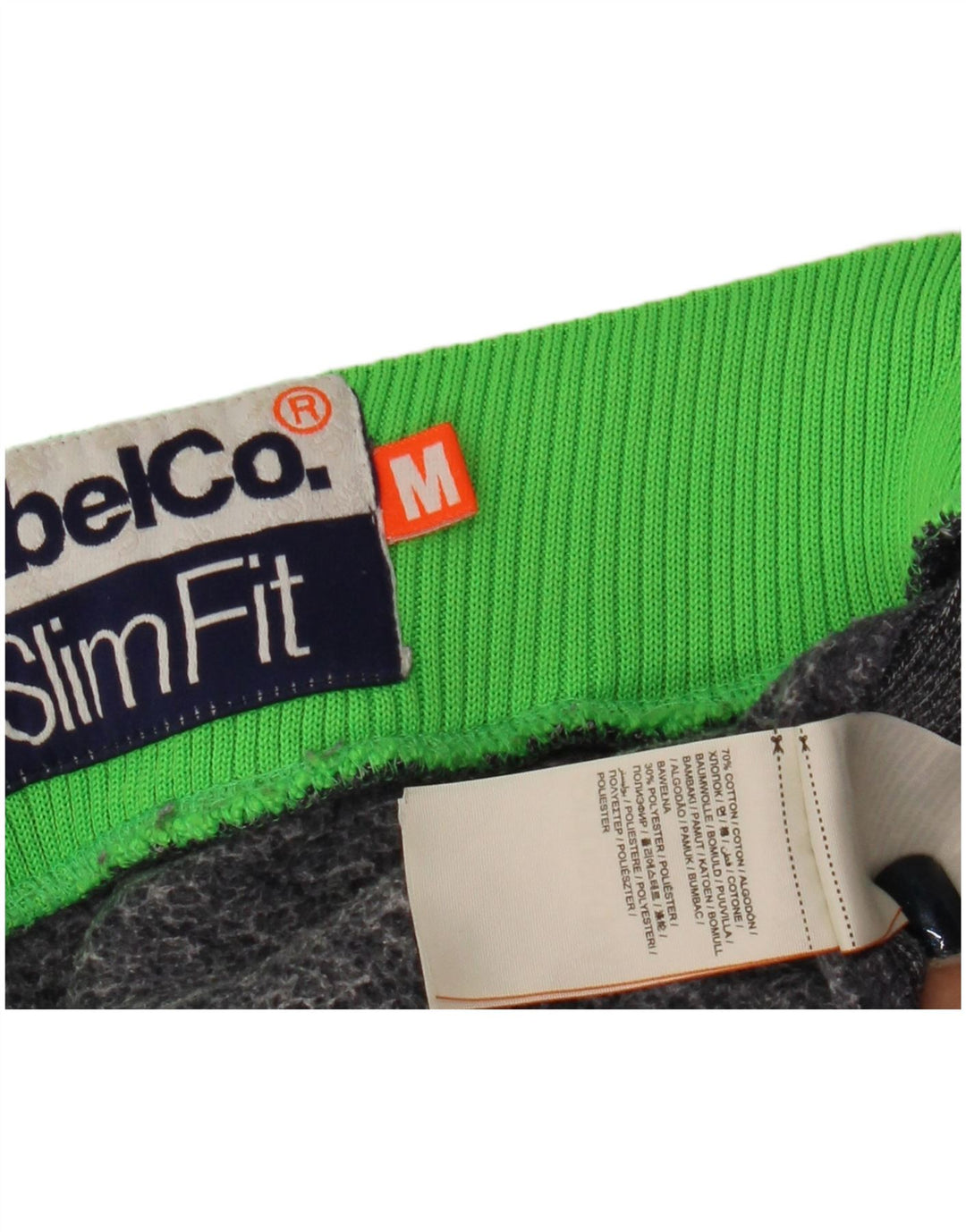 Superdry Herren-Sportshorts mit schmaler Passform, mittelgrau gesprenkelte Baumwolle