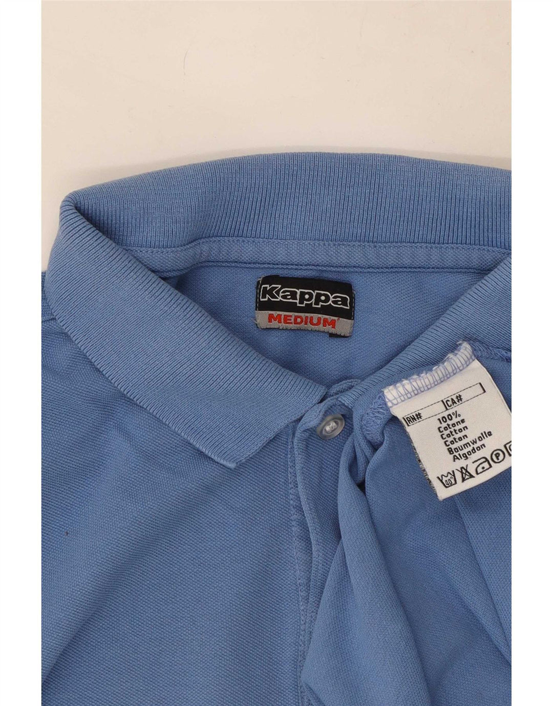 Kappa Herren-Poloshirt aus mittelblauer Baumwolle