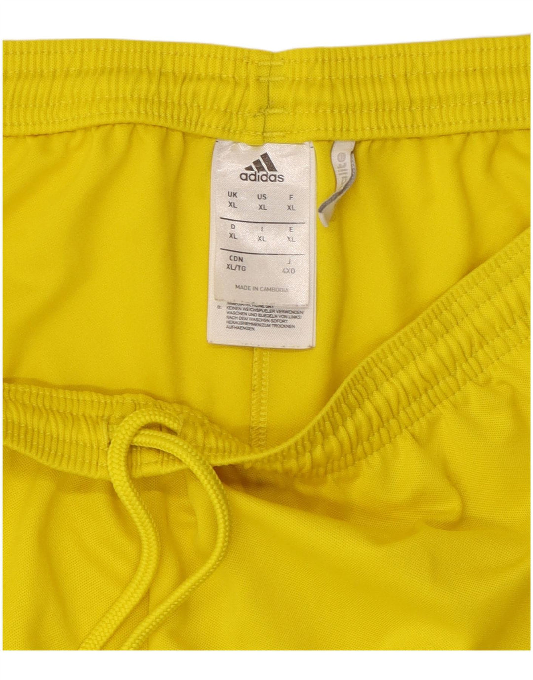 Adidas Herren Climalite Sport Shorts XL Gelb Polyester