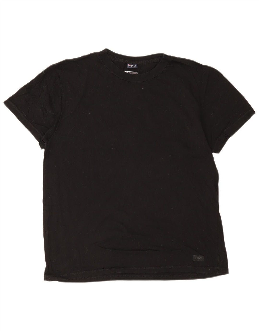 Fila Herren T-Shirt Top Medium Schwarz Baumwolle
