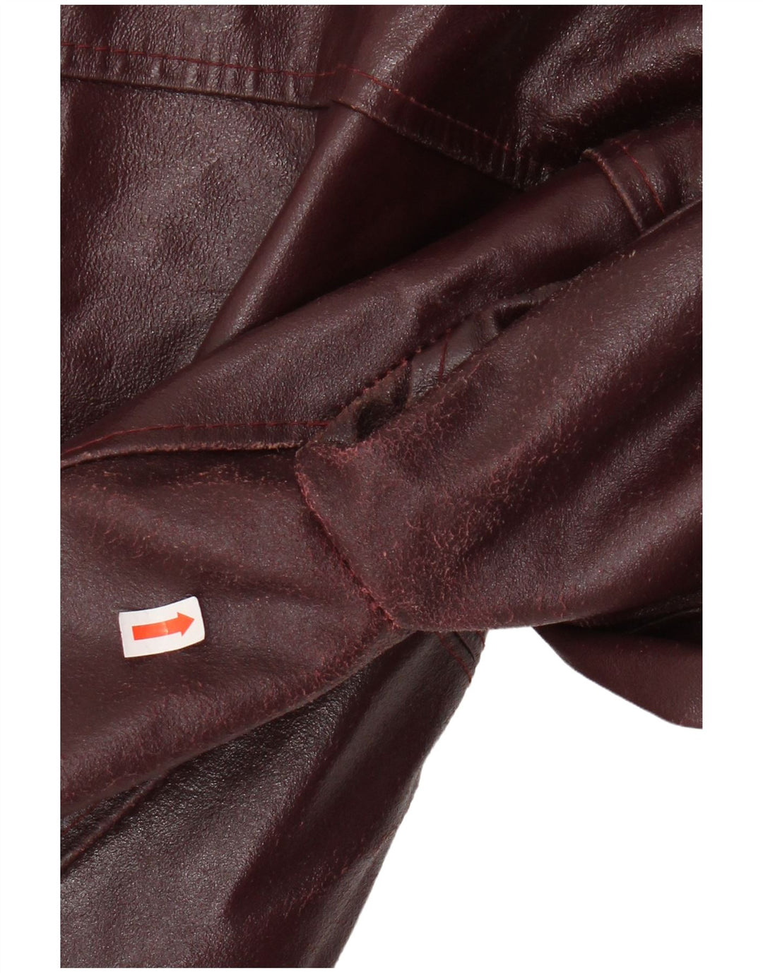 PLEASE Damen Lederjacke UK 12 Medium Burgund