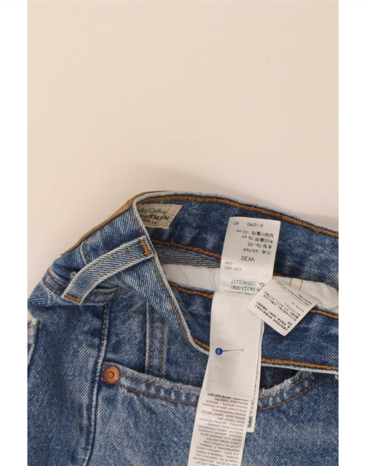 Levi's Damen 501 Distressed Denim Shorts W30 Mittelblaue Baumwolle