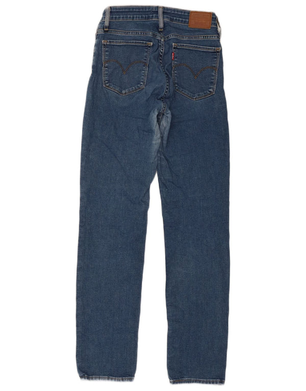 Levi's Damen 712 Slim Jeans W26 L30 Blaue Baumwolle