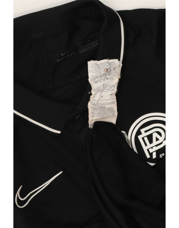 Nike Herren Pro Direct Academy Grafik-Poloshirt, mittelschwarz, Farbblock