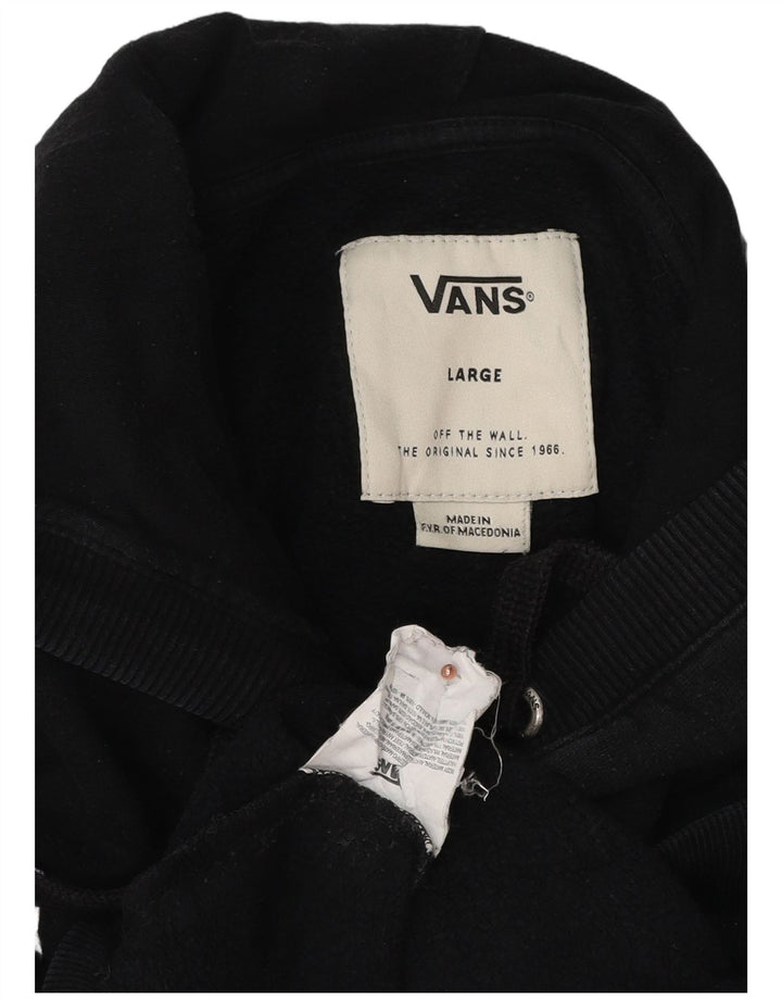 VANS Herren-Kapuzenpullover mit Grafik, groß, schwarze Baumwolle