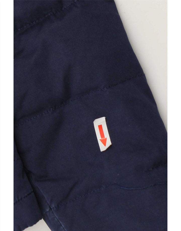 Fat Face Wattierte Damenjacke mit Kapuze, UK 12, Mittelmarineblau, Polyester