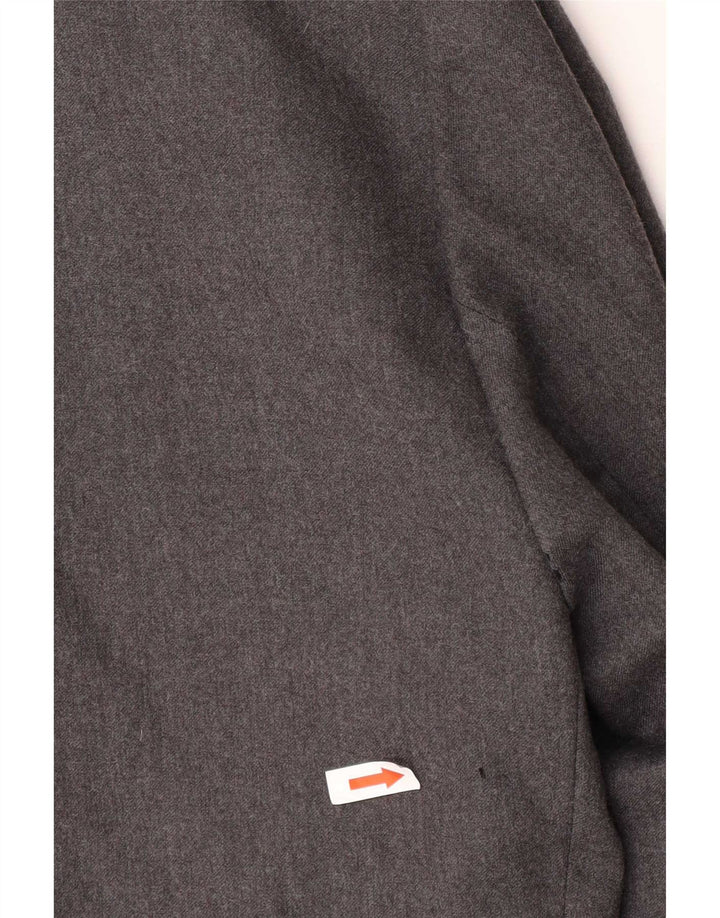 Vintage Damen 5-Knopf-Blazerjacke UK 16 Large Grau