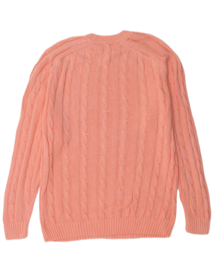 Vintage Herren Rundhalspullover Pullover Groß Rosa