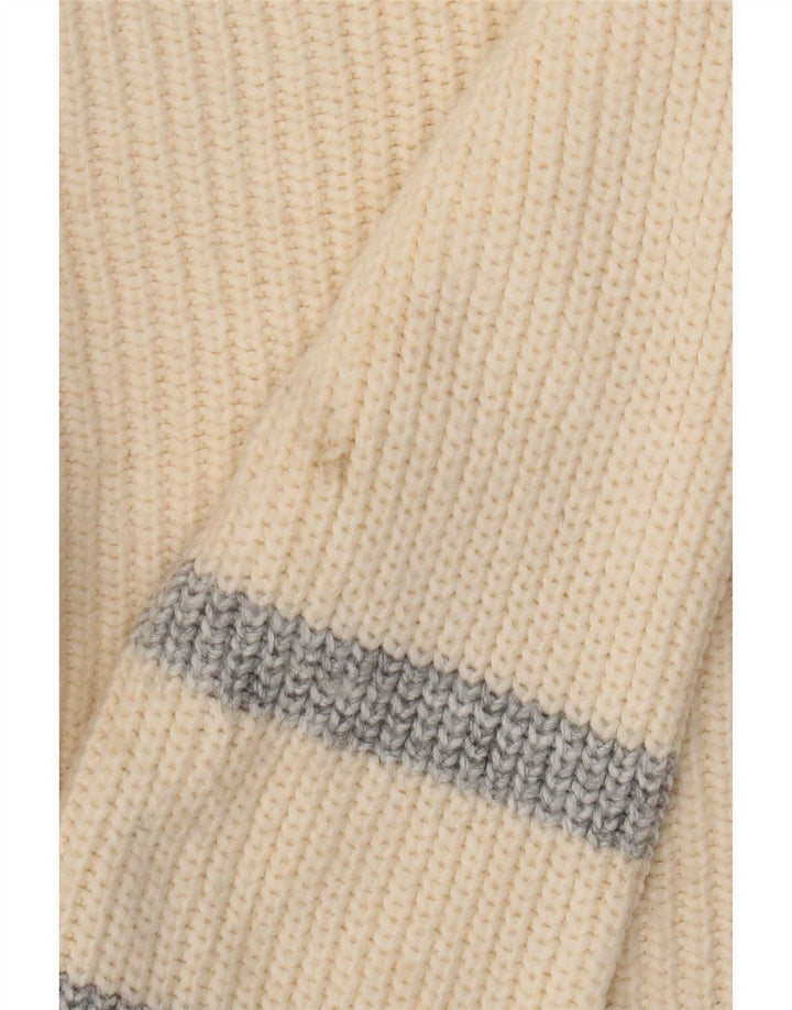 Marks & Spencer Damen Crop Pullover mit Rundhalsausschnitt, UK 14, Mittelbeige