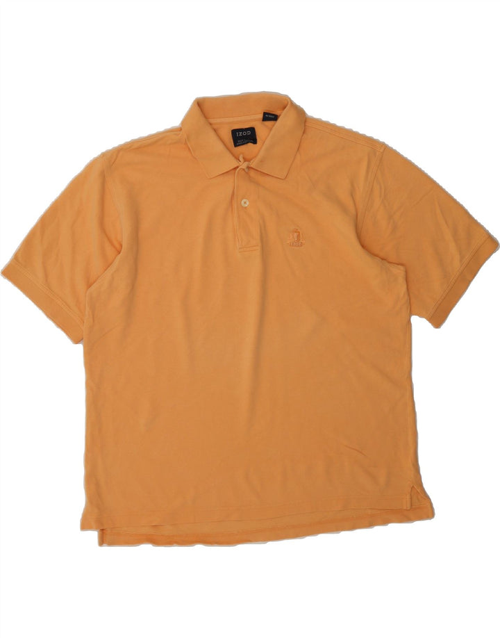 IZOD Mens Polo Shirt Medium Orange Cotton Vintage Izod and Second-Hand Izod from Messina Hembry 