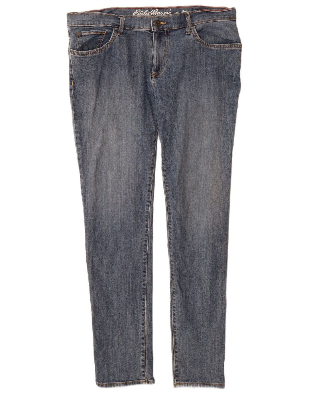 Eddie Bauer Damen Slim Jeans US 10 Large W32 L30 Blaue Baumwolle