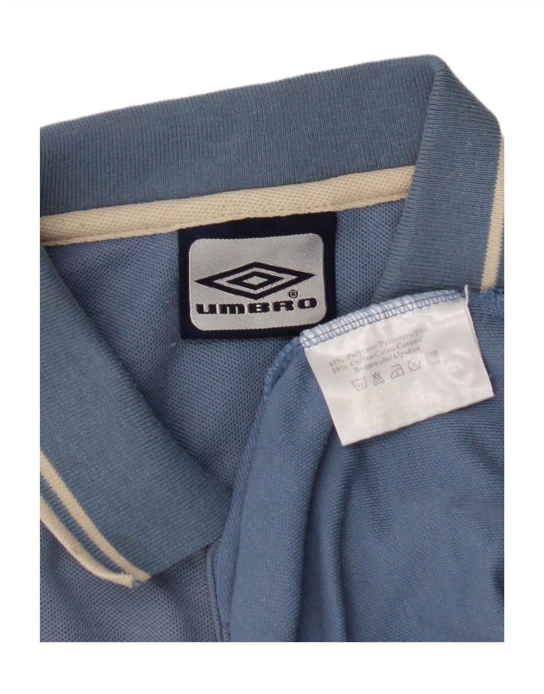 Umbro Herren Poloshirt UK 44/46 XL Blau Polyester