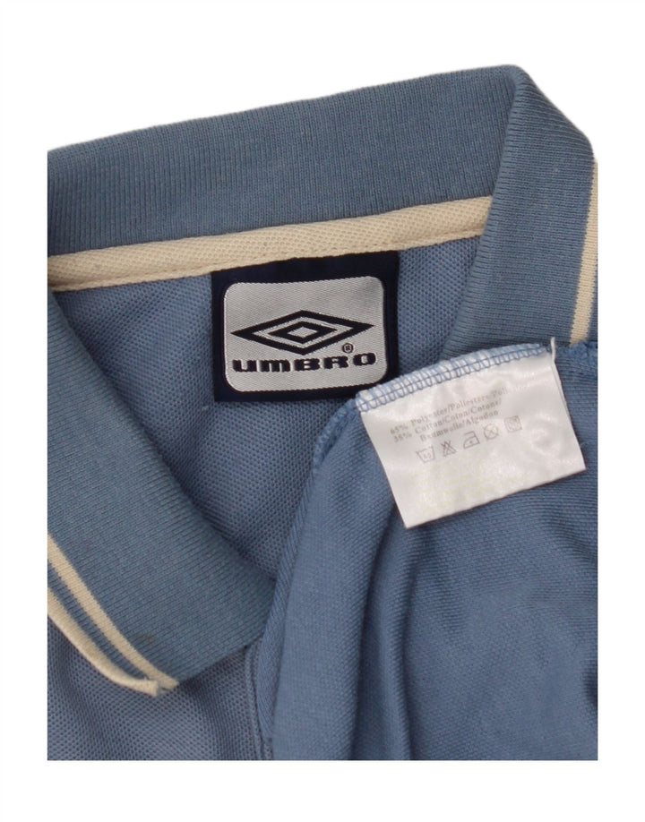 Umbro Herren Poloshirt UK 44/46 XL Blau Polyester