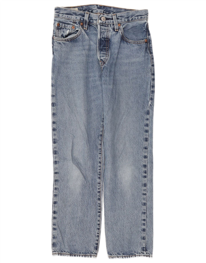 Levi's Damen 501 Straight Jeans W25 L26 Blaue Baumwolle