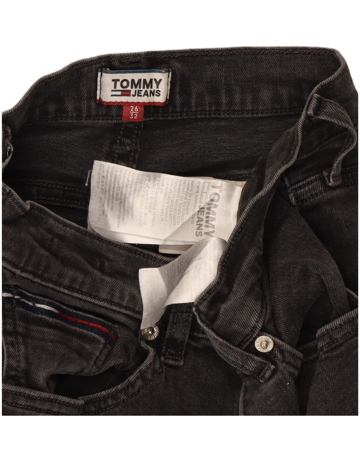 Tommy Hilfiger Damen Slim Jeans W26 L27 Schwarze Baumwolle