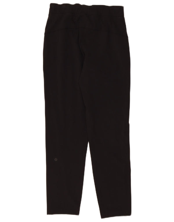 Lululemon Damen Slim Hose US 4 Small W26 L28 Schwarzes Nylon
