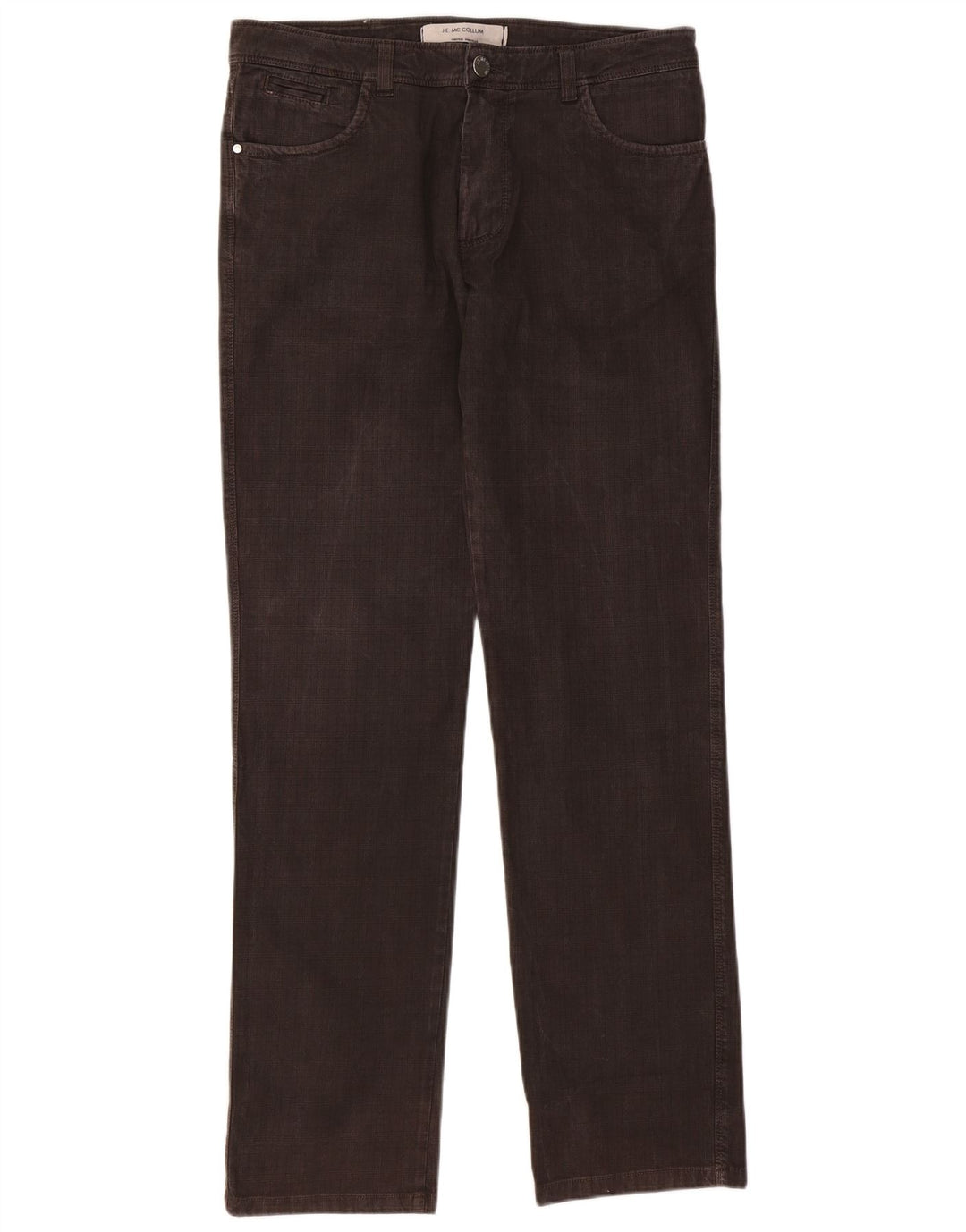 J.E. Mc Collum Herren Freizeithose IT 50 Large W36 L32 Braun kariert