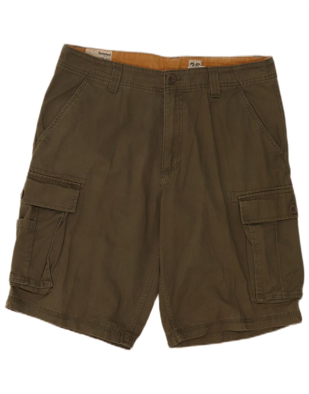 TIMBERLAND Mens Cargo Shorts W35 Large Khaki Cotton Vintage Timberland and Second-Hand Timberland from Messina Hembry 