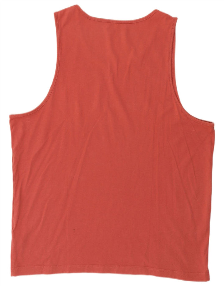 Puma Herren Graphic Vest Top 2XL Rosa Baumwolle