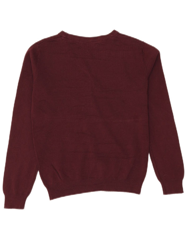 John Lewis Mädchen-Cardigan-Pullover, 9–10 Jahre, burgunderfarbene Baumwolle