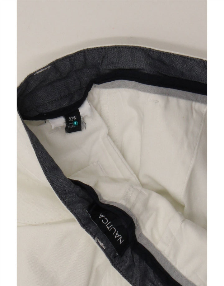 Nautica Herren Chinoshorts W32 Mittelweiß