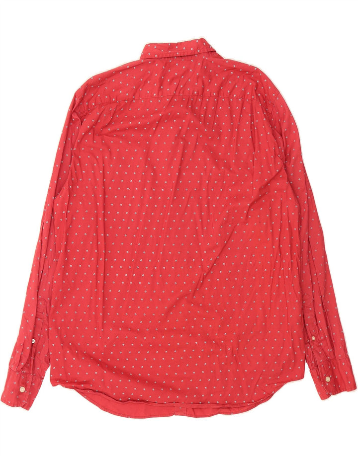 J. CREW Mens Shirt XL Red Flecked Cotton Vintage J. Crew and Second-Hand J. Crew from Messina Hembry 