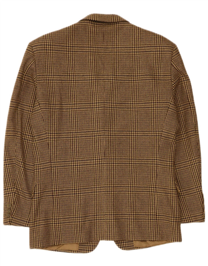 Profilo Herren-Blazer mit 2 Knöpfen, IT 48, mittelbraun mit Hahnentrittmuster