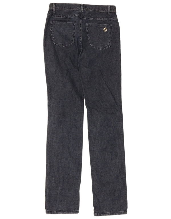Trussardi Damen Straight Jeans W27 L33 Marineblau