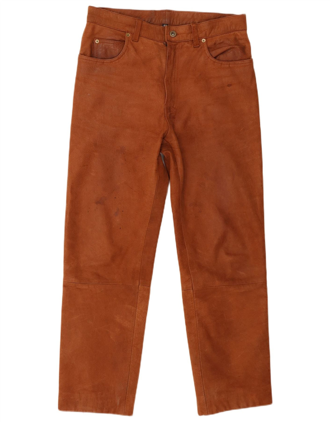 John Devin Classics Herren gerade Wildlederhose IT 48 Medium W32 L28 Braun