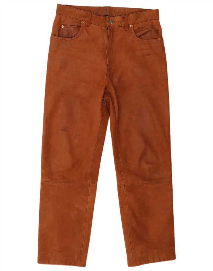 John Devin Classics Herren gerade Wildlederhose IT 48 Medium W32 L28 Braun