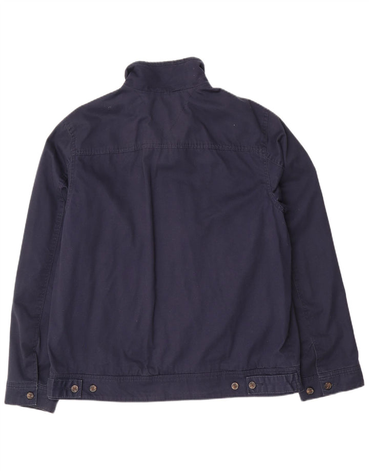 Tommy Hilfiger Herren Bomberjacke UK 38 Mittelmarineblaue Baumwolle
