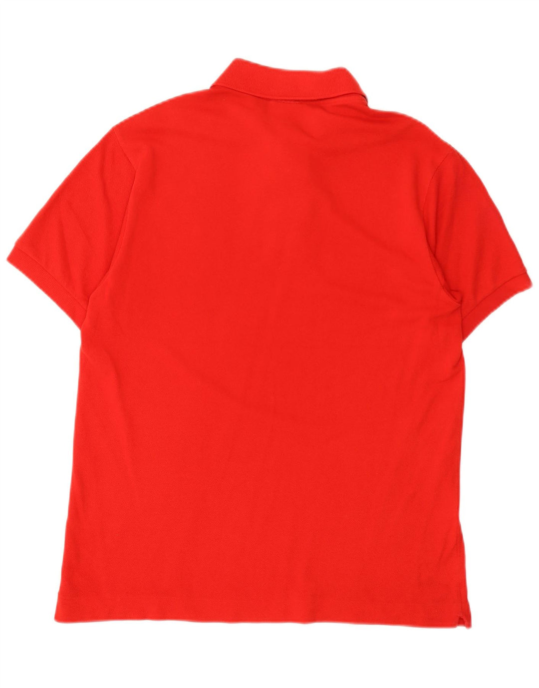 Lacoste Herren-Poloshirt, Größe 4, mittelrote Baumwolle