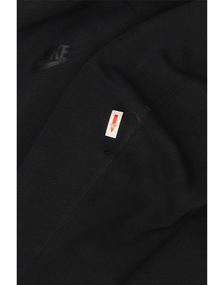 Nike Herren-Kapuzenpullover mit Reißverschluss, groß, aus schwarzer Baumwolle