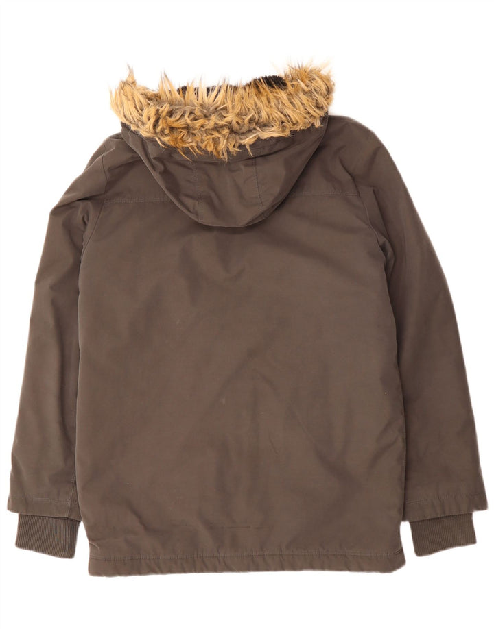 Animal Jungen-Parka mit Kapuze, 13–14 Jahre, Grau