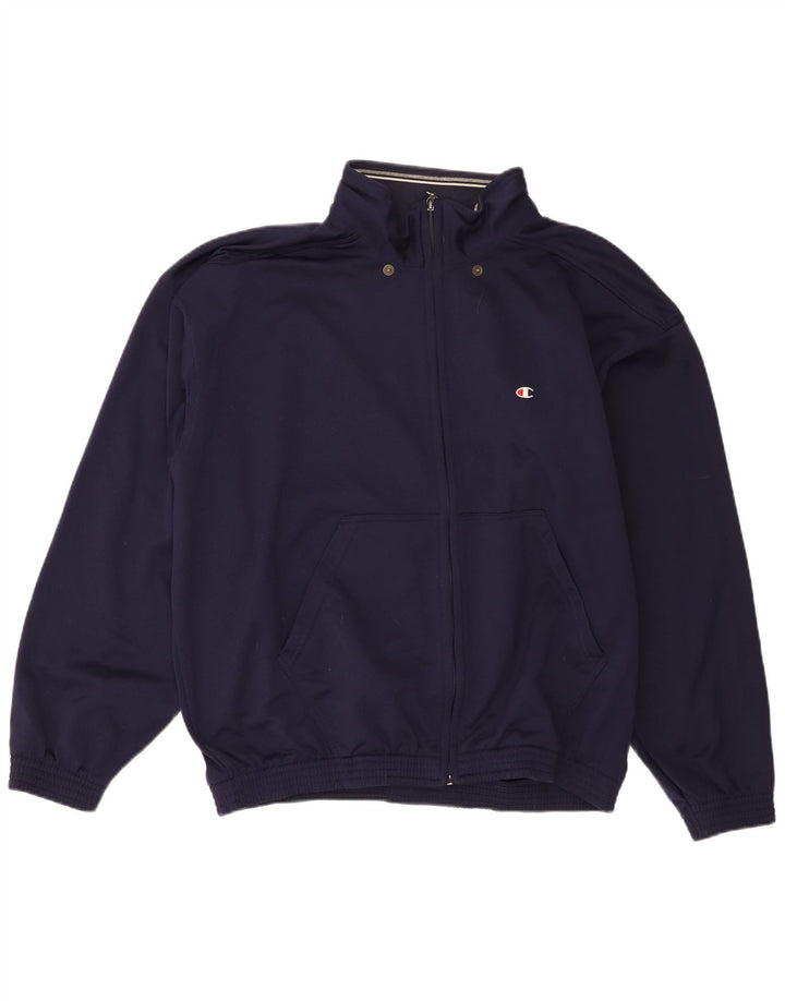 Champion Herren-Trainingsanzugoberteil, XL, Marineblau, Polyester