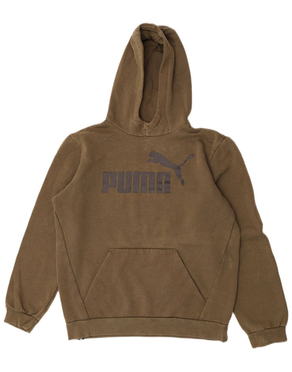 Puma Kapuzenpullover mit Grafik für Jungen, 15–16 Jahre, Khaki, Baumwolle