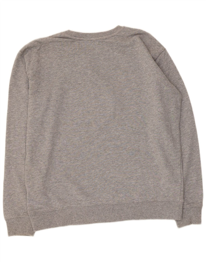 Tommy Hilfiger Herren-Sweatshirt mit Grafik, mittelgrau gefleckte Baumwolle