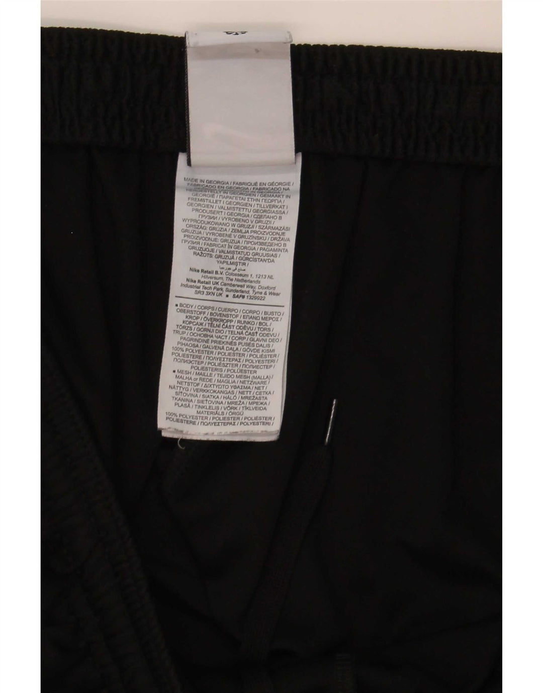 Nike Herren Dri Fit Trainingshose 2XL Schwarz Colourblock Polyester