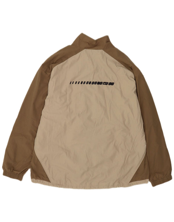 Nike Herren-Trainingsanzugoberteil mit Grafik, UK, 45/47, XL, Beige, Farbblock