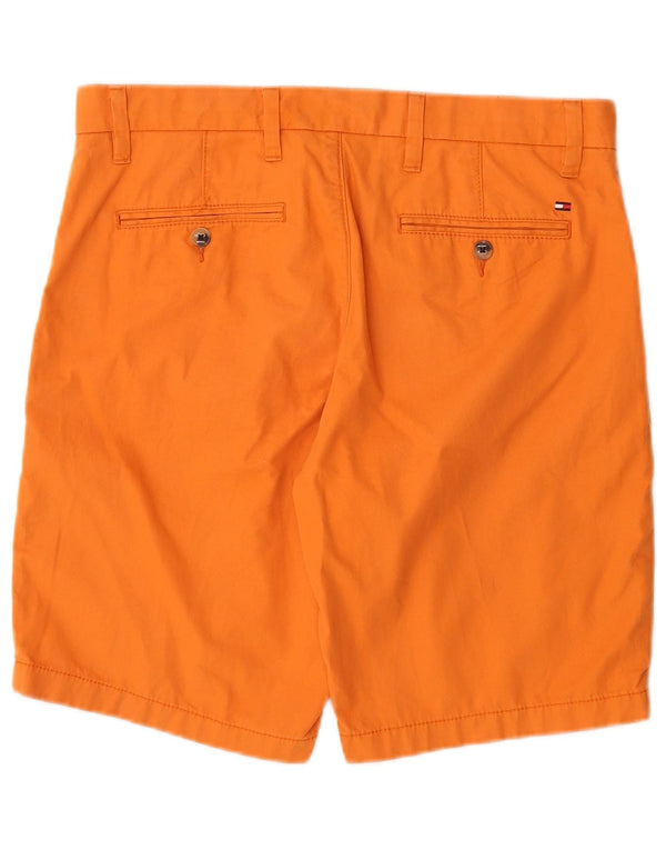 Tommy Hilfiger Herren Chinoshorts W34 Large Orange Baumwolle