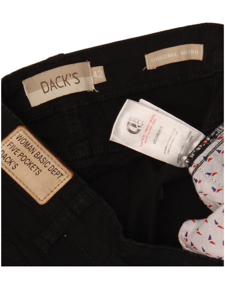 Dack's Damen-Jeansshorts mit normaler Passform, Größe 42, mittelgroß, W28, schwarze Baumwolle