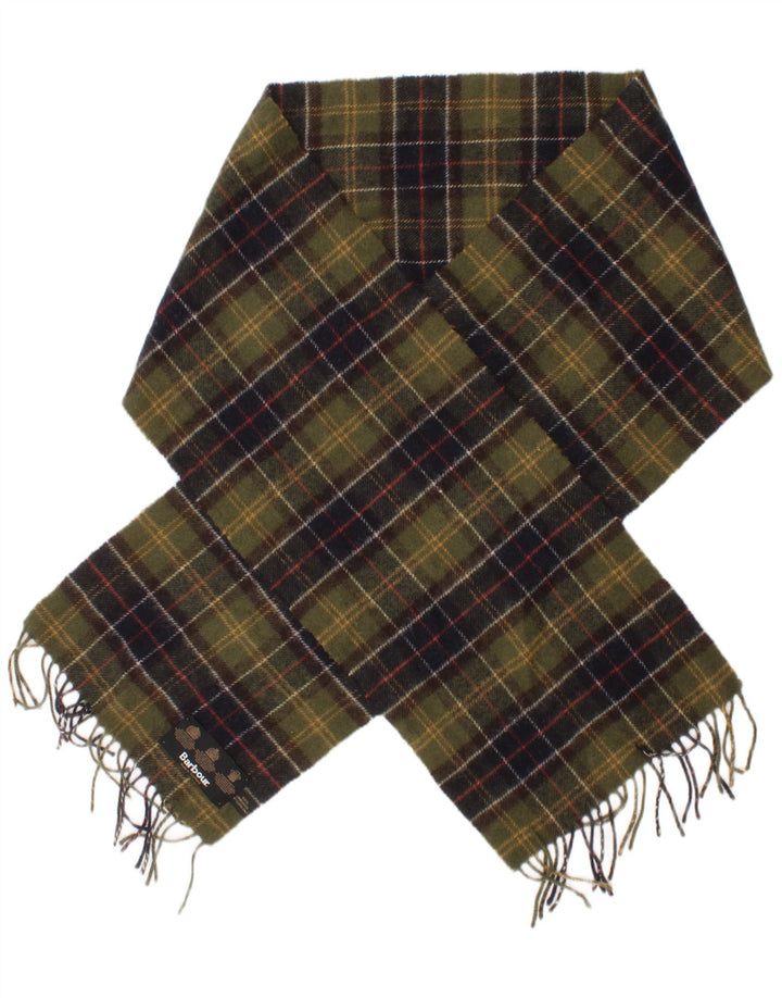 Barbour Herren-Rechteckschal, Einheitsgröße, grün kariert