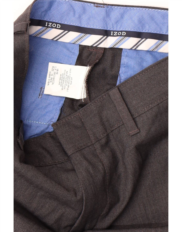 IZOD Boys Straight Chino Trousers 9-10 Years W24 L20 Brown Polyester Vintage Izod and Second-Hand Izod from Messina Hembry 