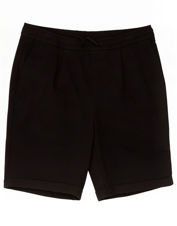 Zara Herren Freizeitshorts Medium W30 Schwarz Polyester