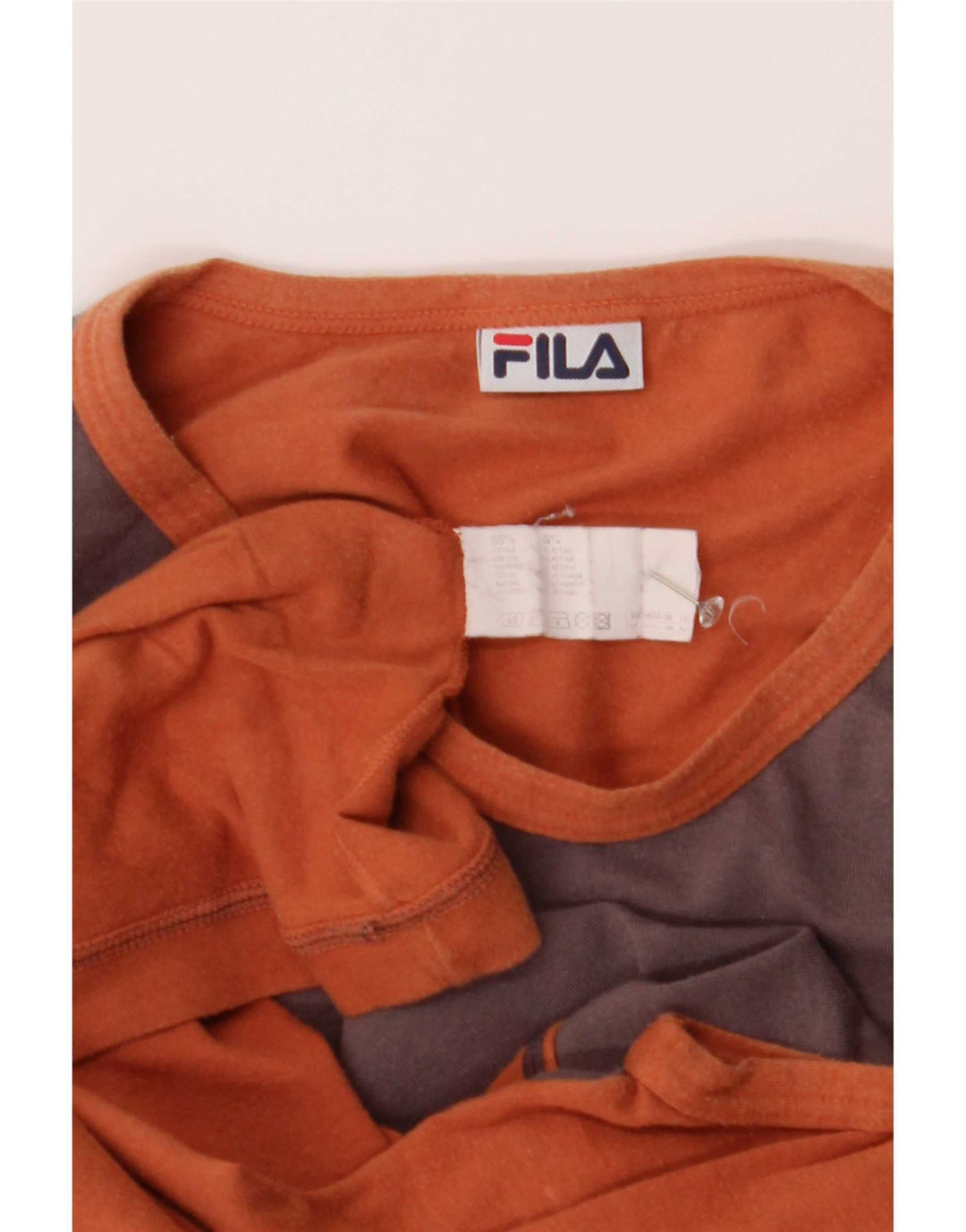 Fila Herren-Trägershirt, klein, braun, Colourblock-Baumwolle