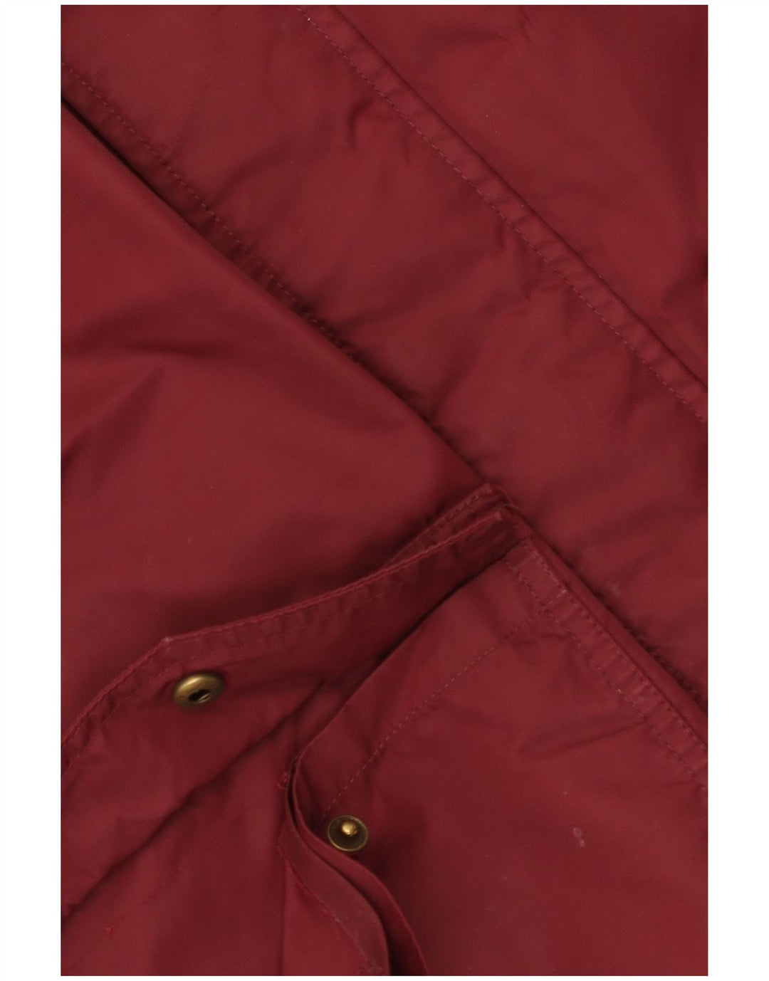 Vans Herren-Parkajacke mit Kapuze, UK 38, mittelgroßes burgunderfarbenes Nylon