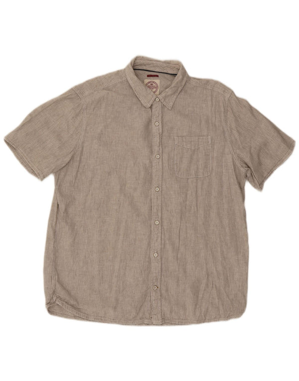 Fat Face Herren Kurzarmhemd XL Beige