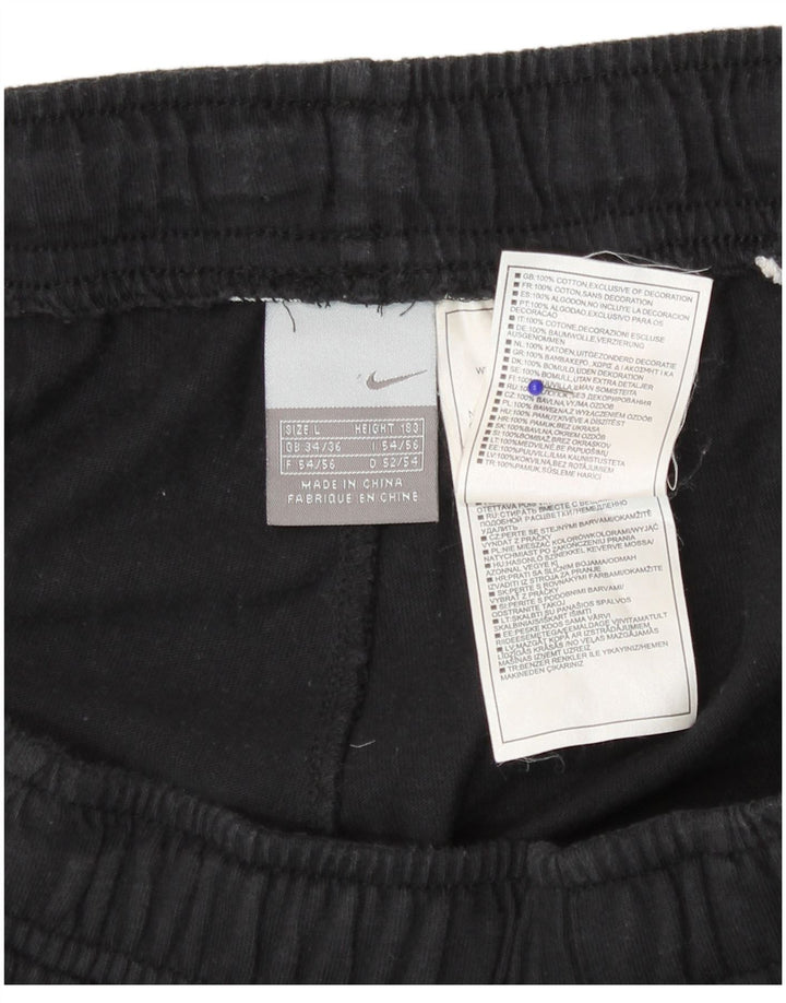 Nike Herren-Sportshorts, groß, aus schwarzer Baumwolle