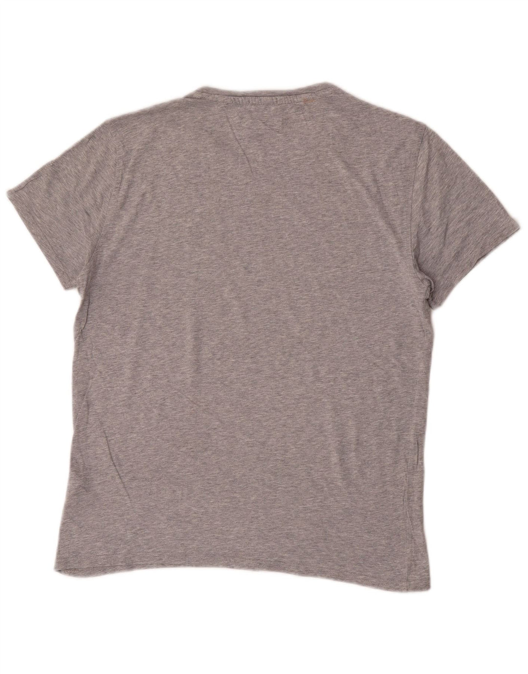 Tommy Hilfiger Herren-T-Shirt mit normaler Passform, Größe S, Grau, Baumwolle